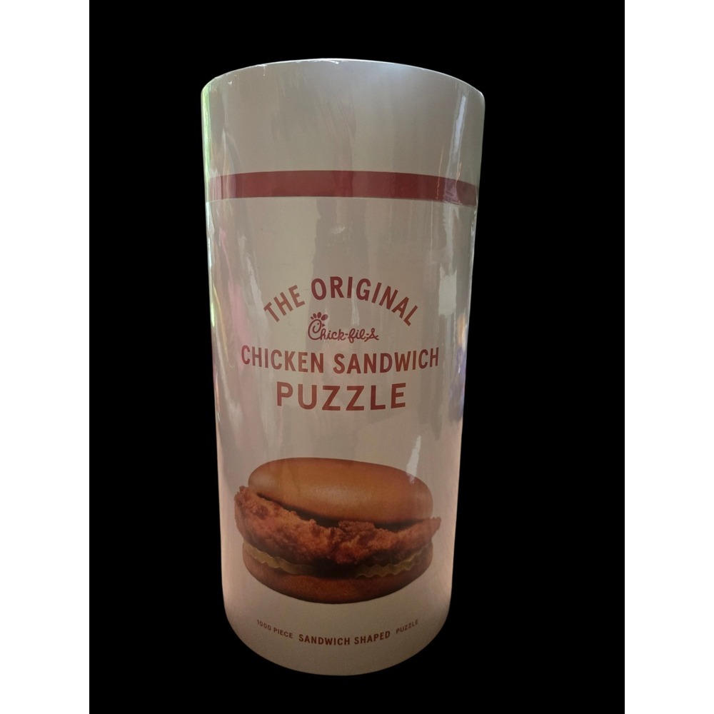New Chick-fil-A Original Chicken Sandwich Puzzle 1000 Piece‎ Shaped Jigsaw Games